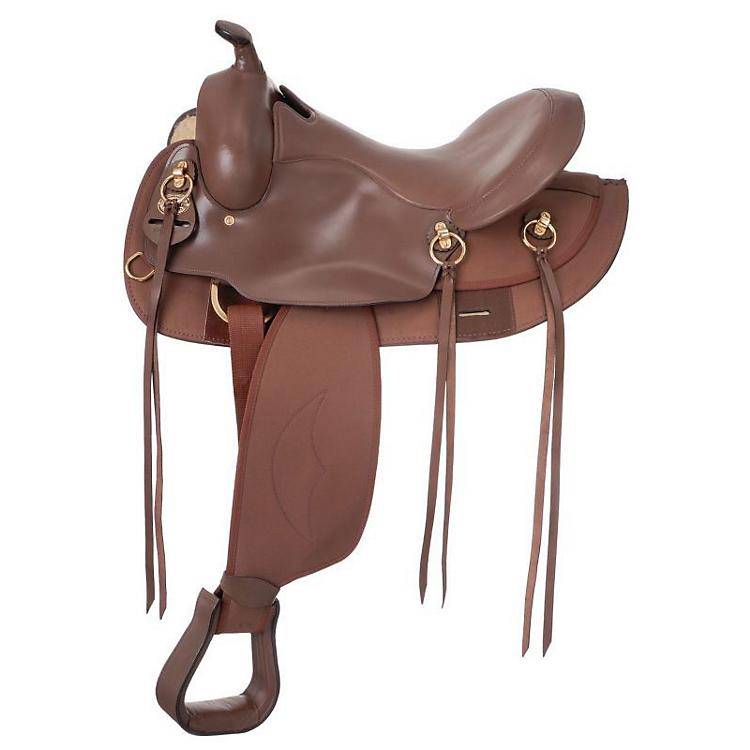 Synthetic Gaited Horse Round Skirt Trail Saddle