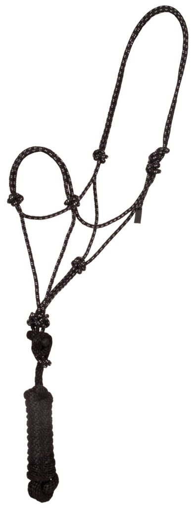 Mustang Economy Mountain Rope Halter And Lead