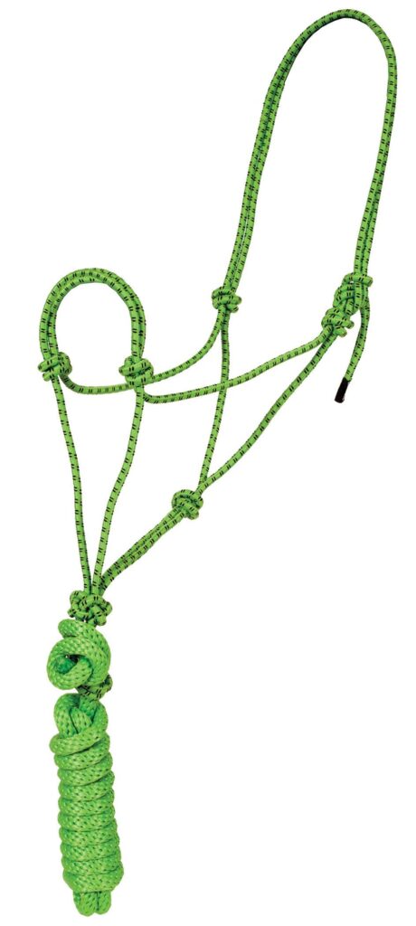Mustang Economy Mountain Rope Halter And Lead
