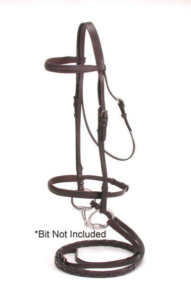 Silver Fox Padded Snaffle Bridle