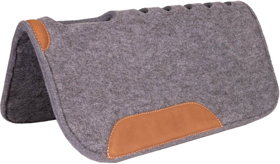 Mustang Felt Contoured Pad With Top Grain Wear Leathers