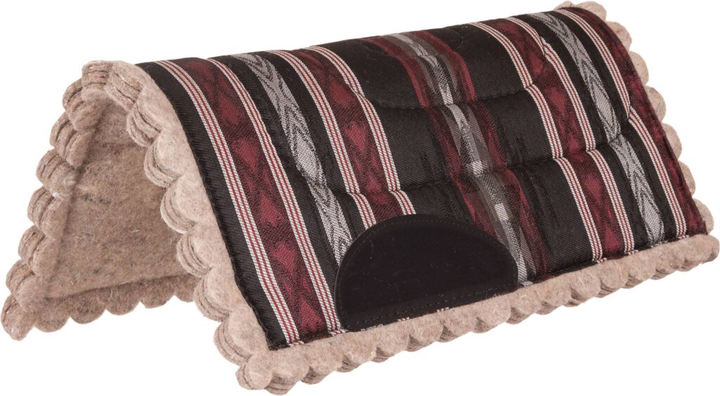 Mustang Sierra Herculon Top Pony Pad With Felt Scalloped Bottom