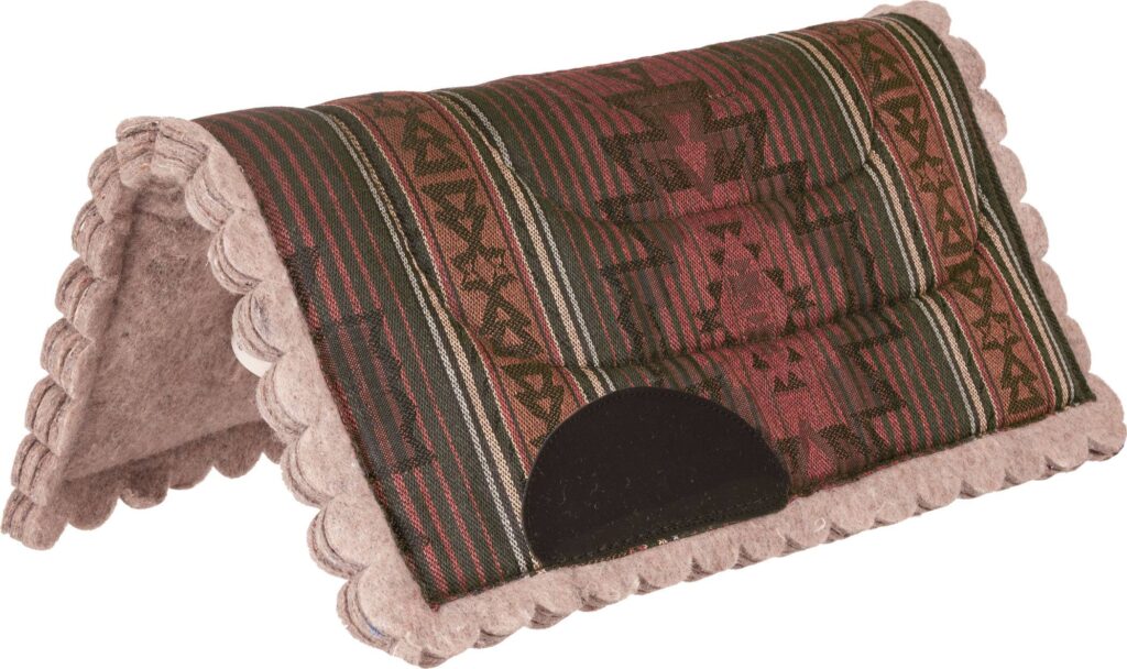 Mustang Sierra Herculon Top Pony Pad With Felt Scalloped Bottom