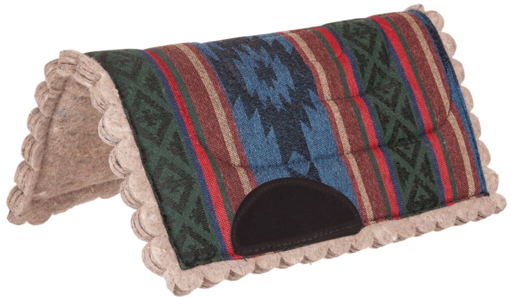 Mustang Sierra Herculon Top Pony Pad With Felt Scalloped Bottom