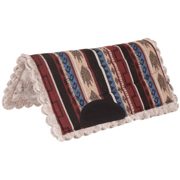 Mustang Sierra Herculon Top Pony Pad With Felt Scalloped Bottom