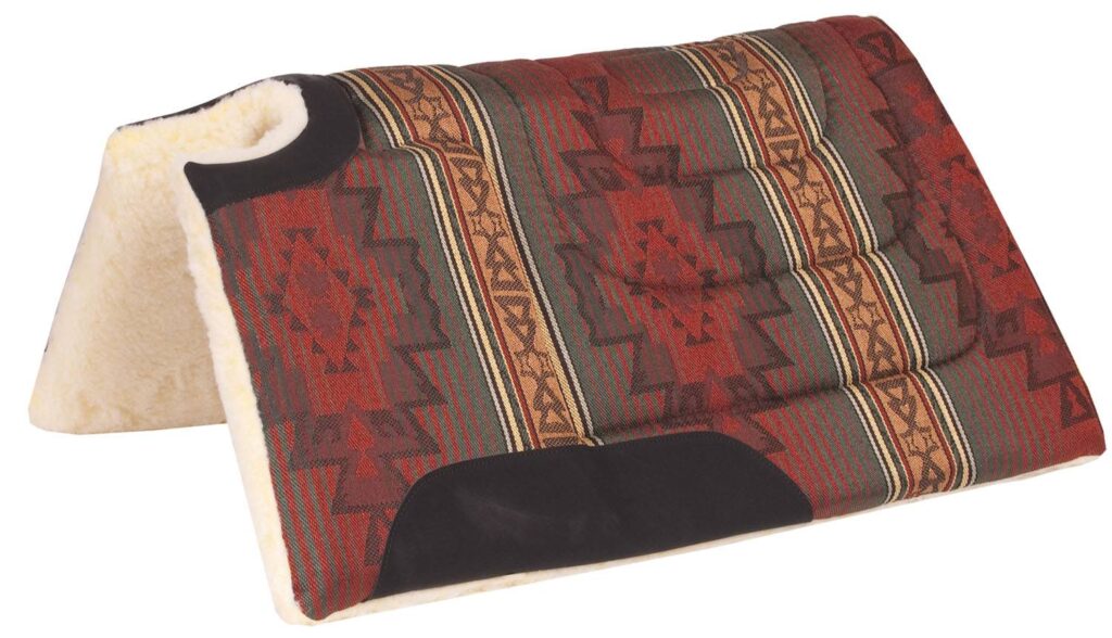 Mustang Sierra Herculon Cut Back And Built Up Pad With Fleece Bottom