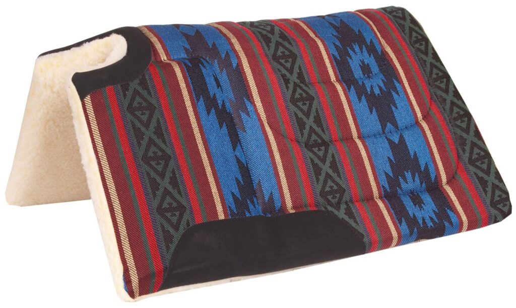 Mustang Sierra Herculon Cut Back And Built Up Pad With Fleece Bottom