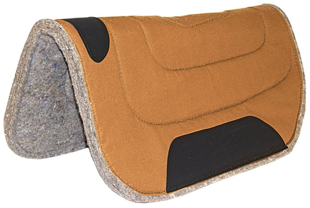 Mustang Round Canvas Top Felt Bottom Work Pad