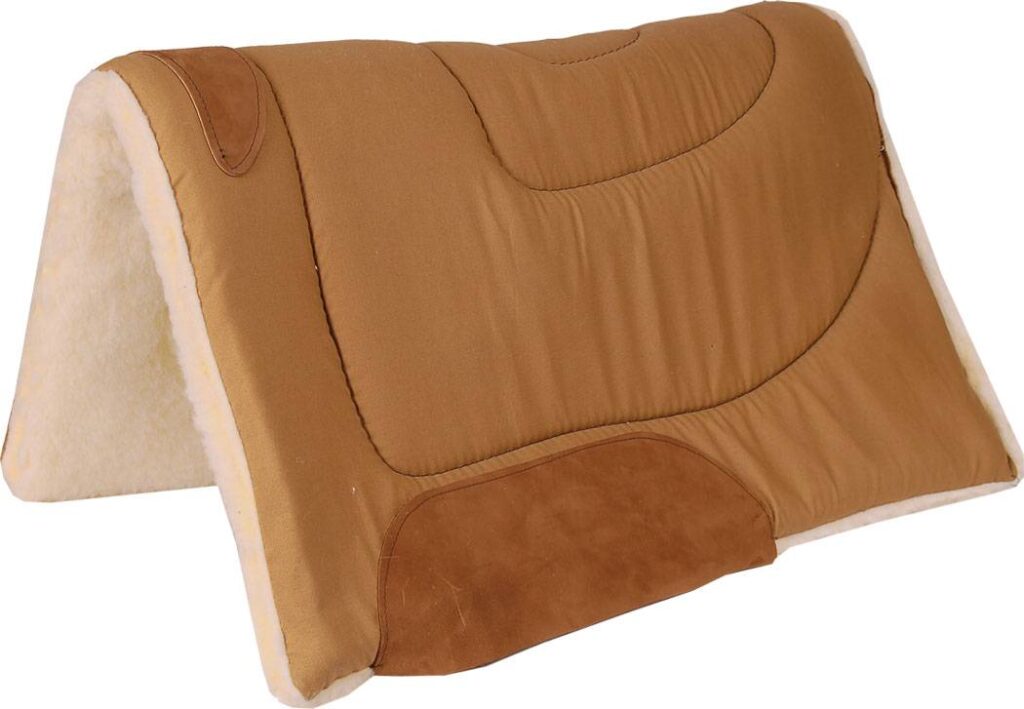 Mustang Canvas Ranch Pad With Top Grain Wear Leathers