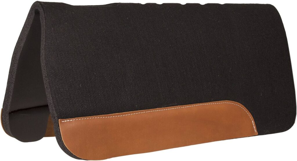 Mustang Felt Top Pvc Pad With Top Grain Wear Leathers