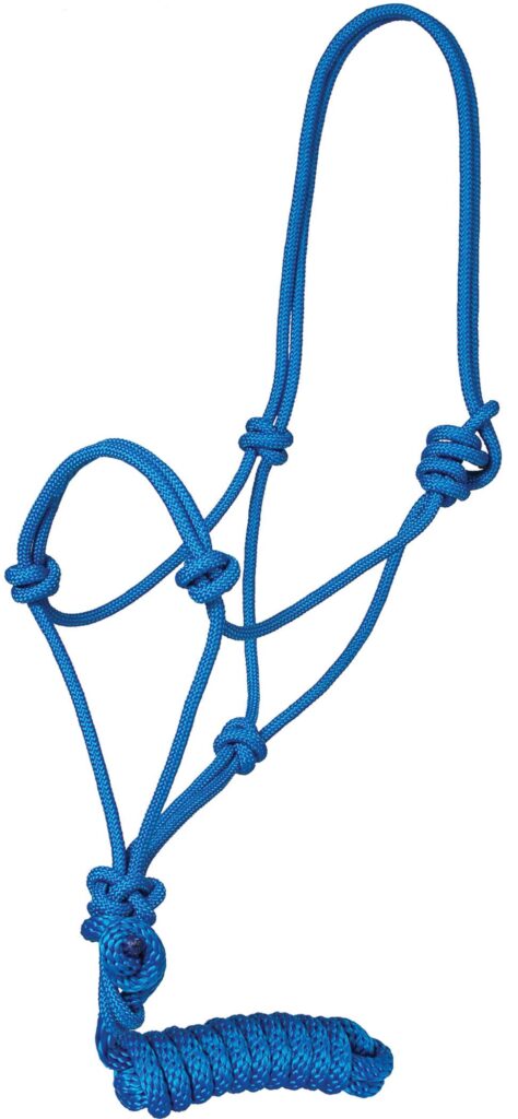 Mustang Traditional Poly Rope Halter With 8′ Lead