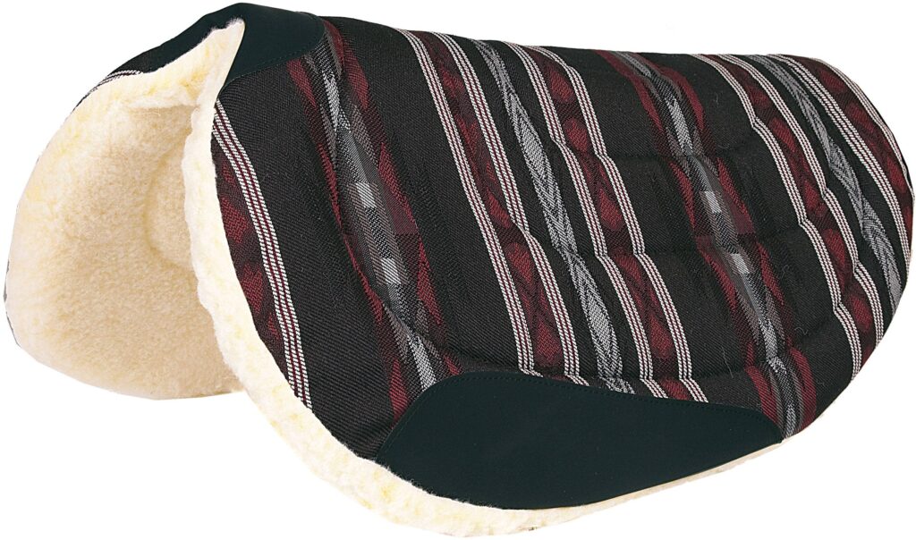 Mustang Mesa Herculon Top Barrel Pad With Economy Fleece Bottom
