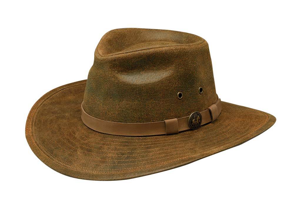 Outback Trading Kodiak Leather Hat