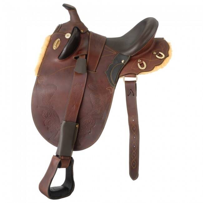 Australian Outrider Collection Dundee Saddle With  Fleece Bottom Saddle Package