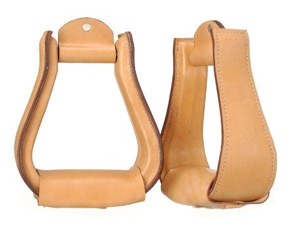 Tough-1 Leather Covered Stirrups