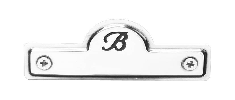 Bates Name Plate Silver One Size