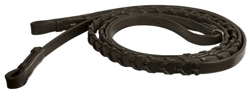 Da Vinci Flat Laced Reins With Hook Stud Ends