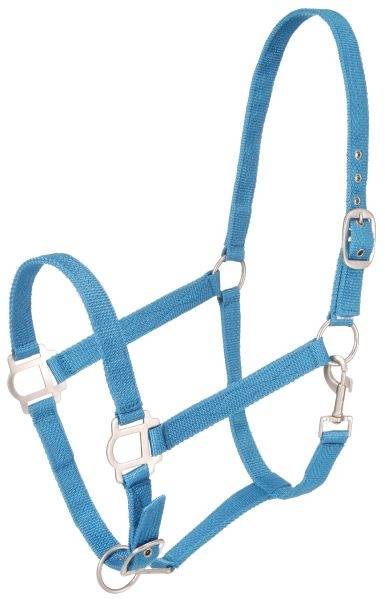 Tough-1 Assorted Nylon Halters With  Satin Hardware – 6 Pack